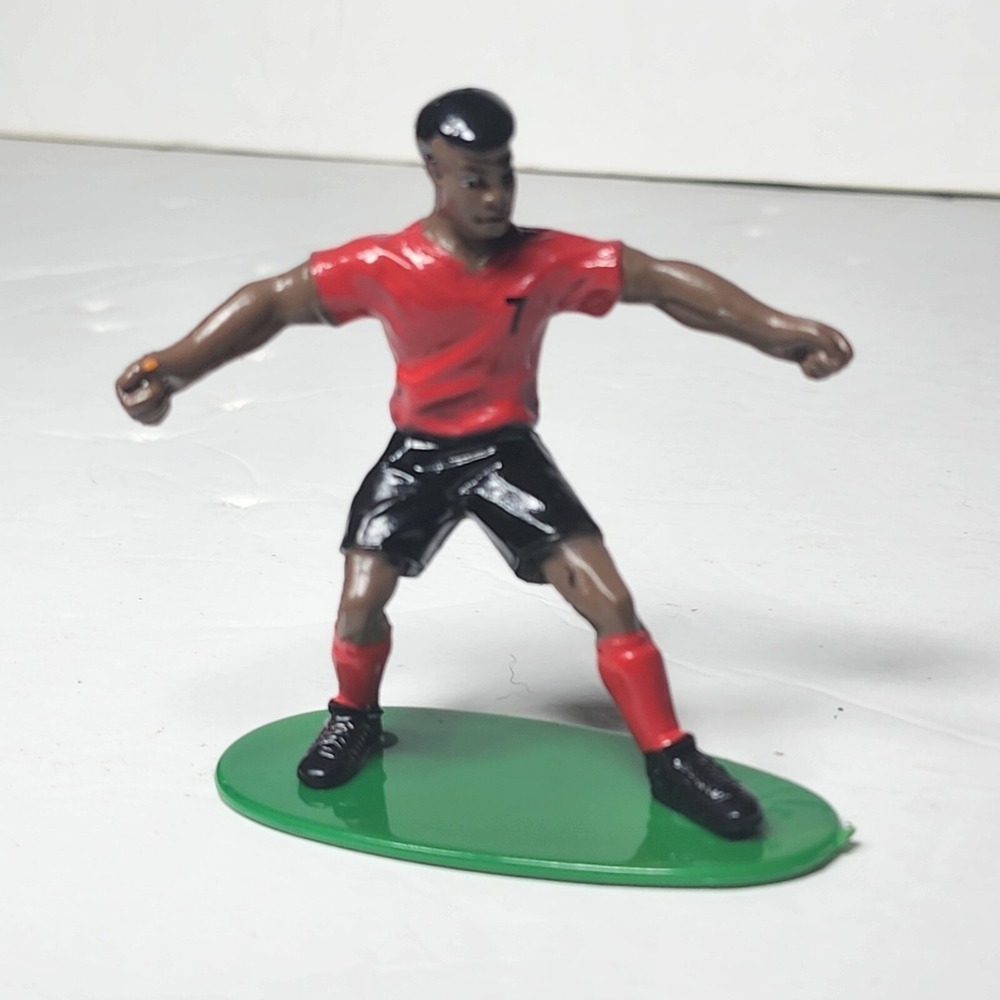 DecoPac African-American Soccer Player #7 Cake Topper Figure Toy 3"